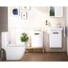 Комплект напольного унитаза VITRA SENTO RIM-EX OPEN BACK, сиденье тонкое микролифт, механизм 3/6 л 9830B003-7204