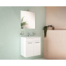 Набор VITRA MIA 60 см с дверцами (раковина, шкаф под раковину, зеркало), цвет белый глянцевый 75023